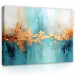 Image ABSTRACT GOLD BLUE Large Living Room 60x40