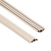 PVC cable ducts - 200 cm, semicircular, beige