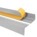 Non-slip stair nosing, self-adhesive, 50x42mm, light grey