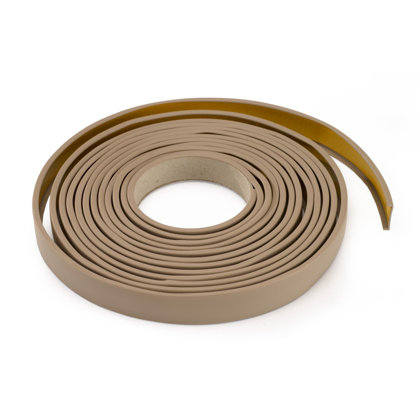 Furniture profile C 18 mm, beige with adhesive tape, 5m