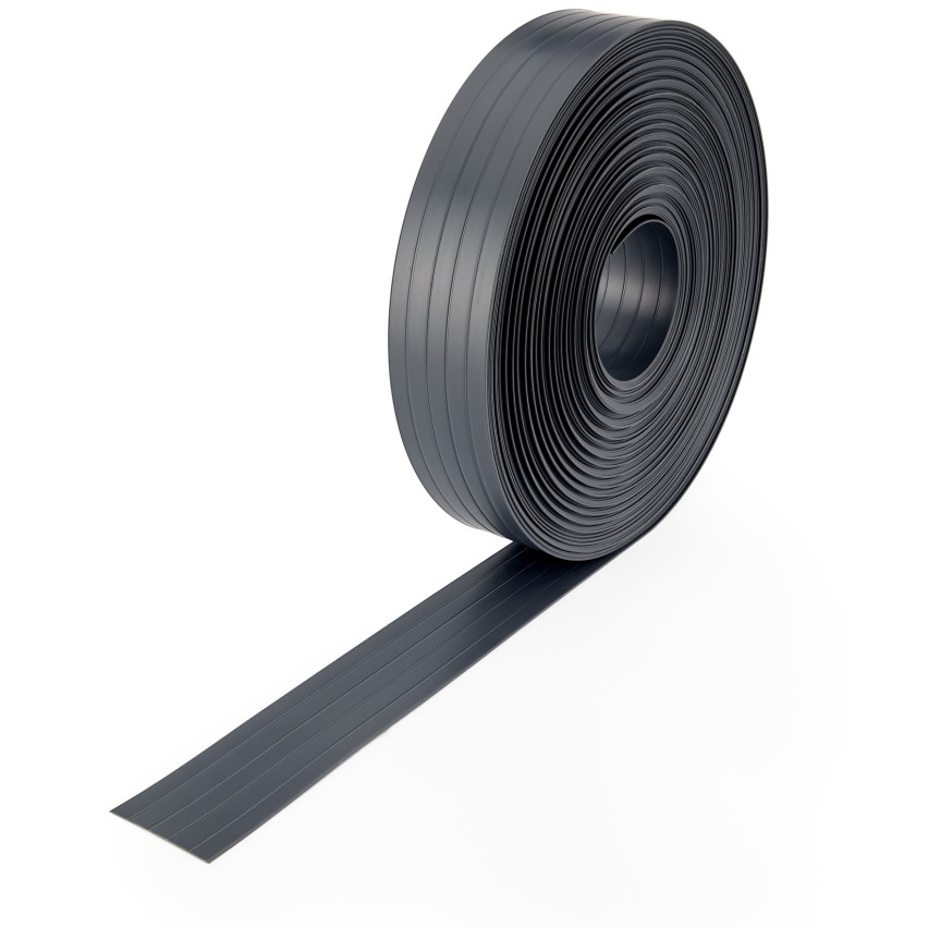 Stive PVC-strimler til privatlivsafskærmning Privatlivsafskærmningsrulle Dobbelt stakit Havehegnsstrimler Højde 4,75 cm Tykkelse: 1,5 mm, grafit RAL7016