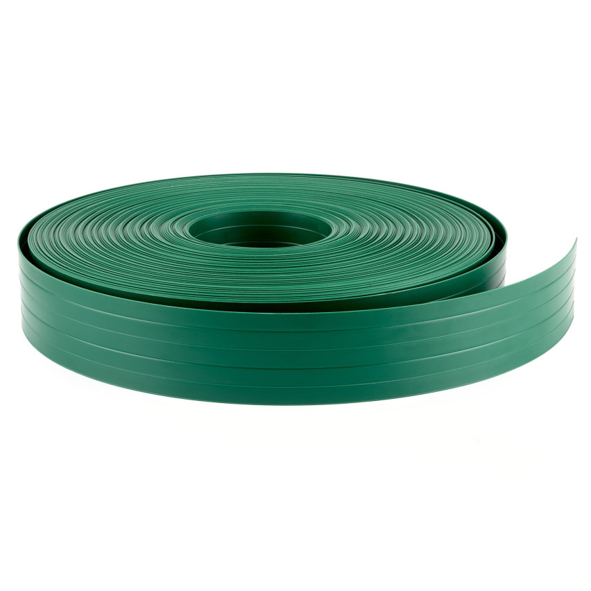 Stiv PVC-fortrolighedsskærm strimler fortrolighedsskærm rulle dobbelt trådnet hegn havehegn strimler højde 4,75 cm tykkelse: 1,5 mm, grøn RAL6005