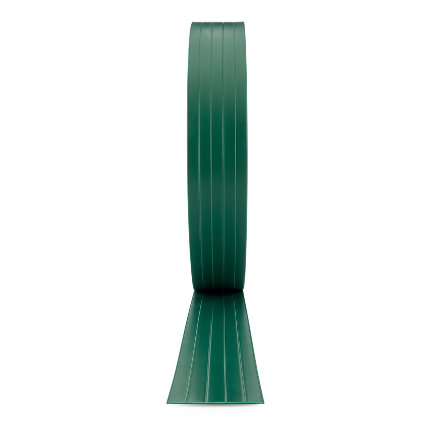 Tvrdé PVC pásy pro ochranu soukromí Soukromí Roll Double Bar Plot Zahradní plotové pásy Výška 4,75 cm Tloušťka: 1,5 mm, zelená RAL6005