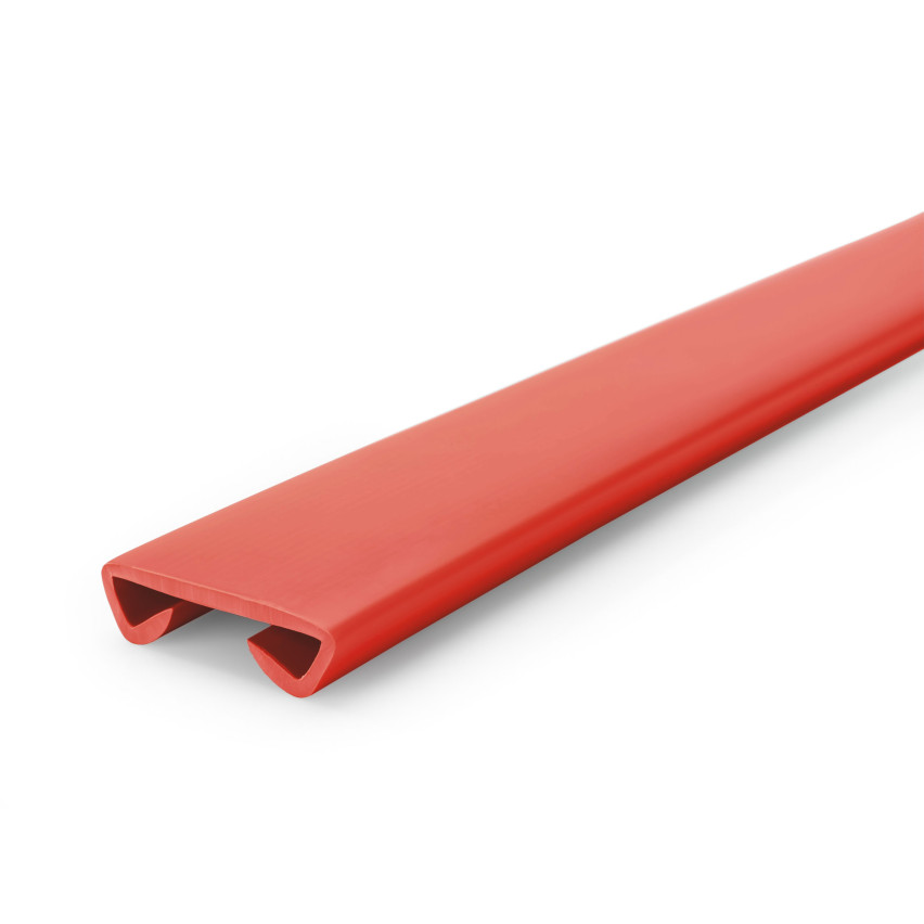 PVC gelænderliste STANDARD 40x8mm rød