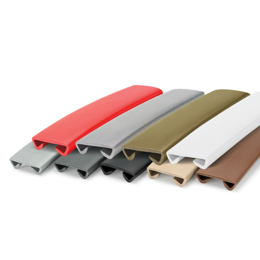 PVC gelænderliste STANDARD 40x8mm rød