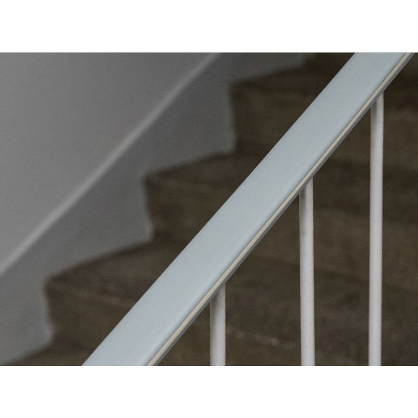 PVC handrail FOTO, railing, 40x8mm, dark grey, 1m