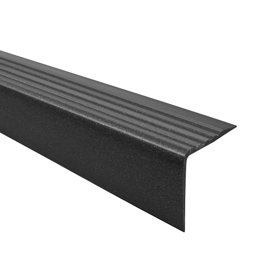 RGP anti-slip stair profile 1.5m black/silver