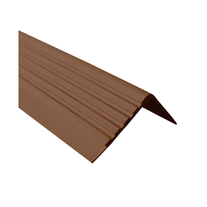 Non-slip stair nosing 40x40mm, 150cm, brown