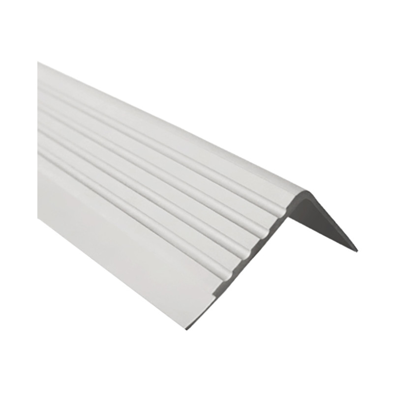 Protišmykový schodiskový profil 40x40mm, 150cm, sivý