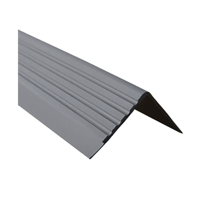 Non-slip stair nosing, 40x60mm, 150cm, dark grey