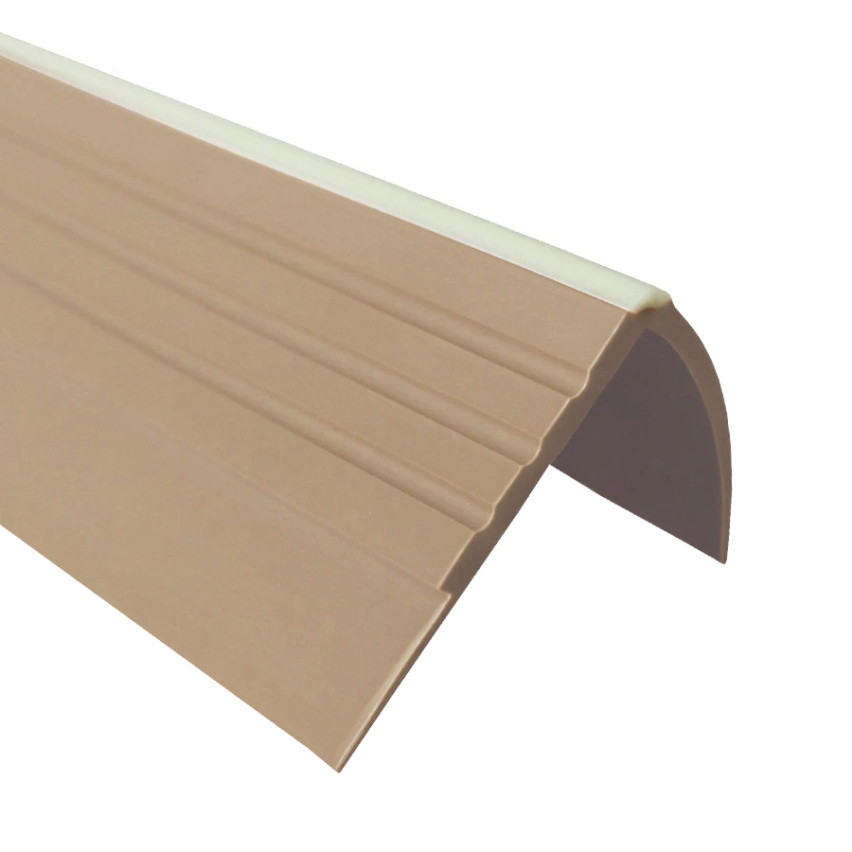 Non-slip stair nosing 40x40mm, 150cm, beige