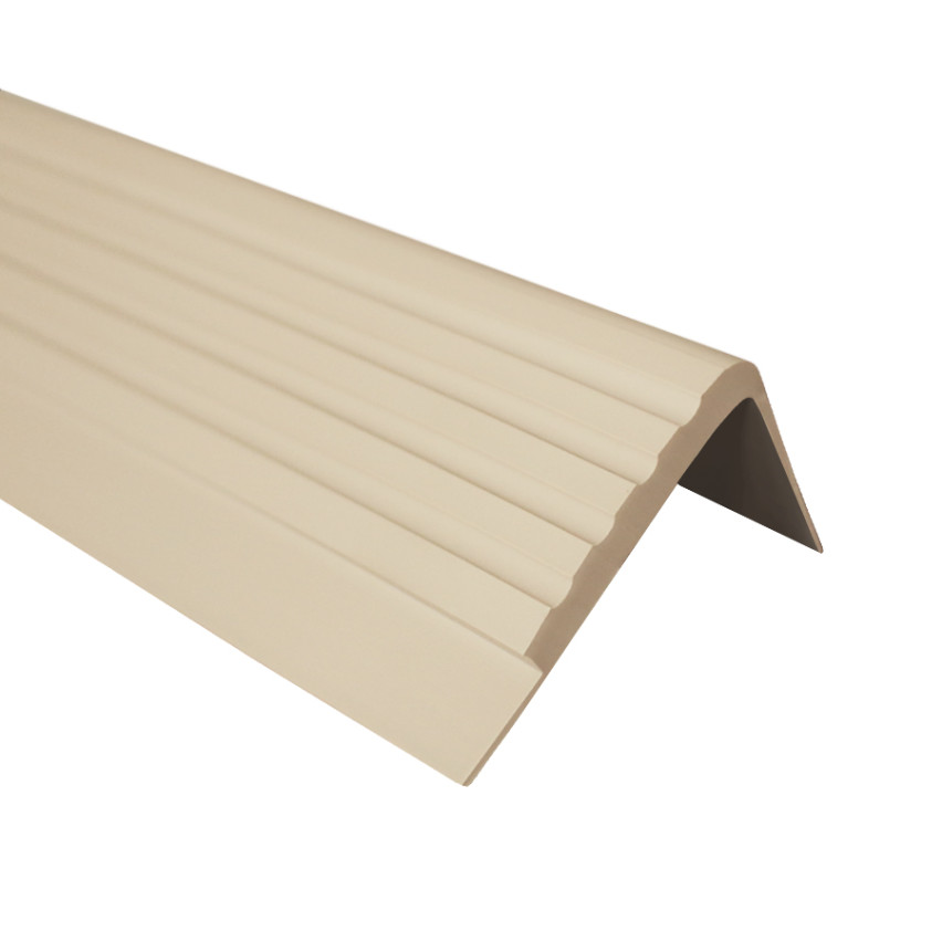Non-slip stair nosing 42x40mm, 150cm, beige