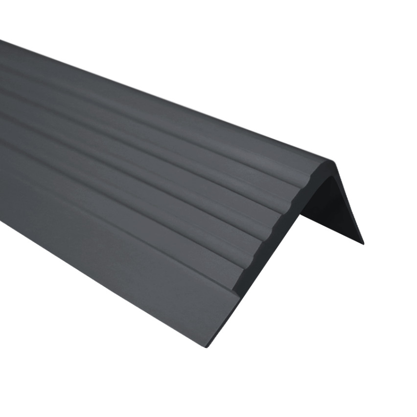Non-slip stair nosing 42x40mm, 150cm, dark grey