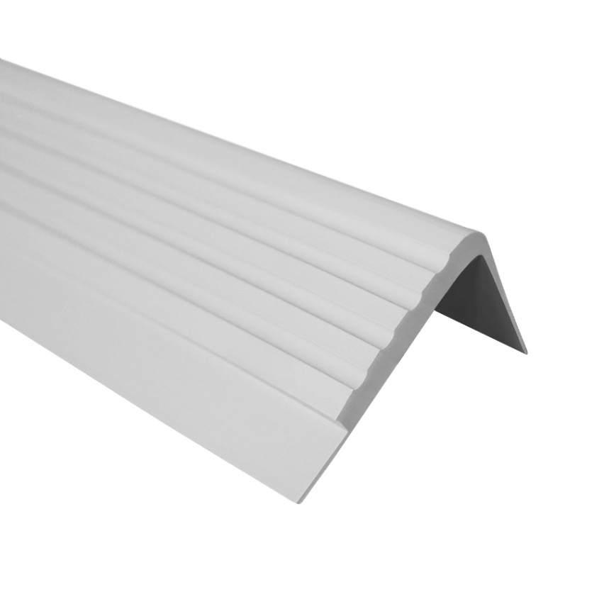 Non-slip stair nosing 42x40mm, 150cm, grey