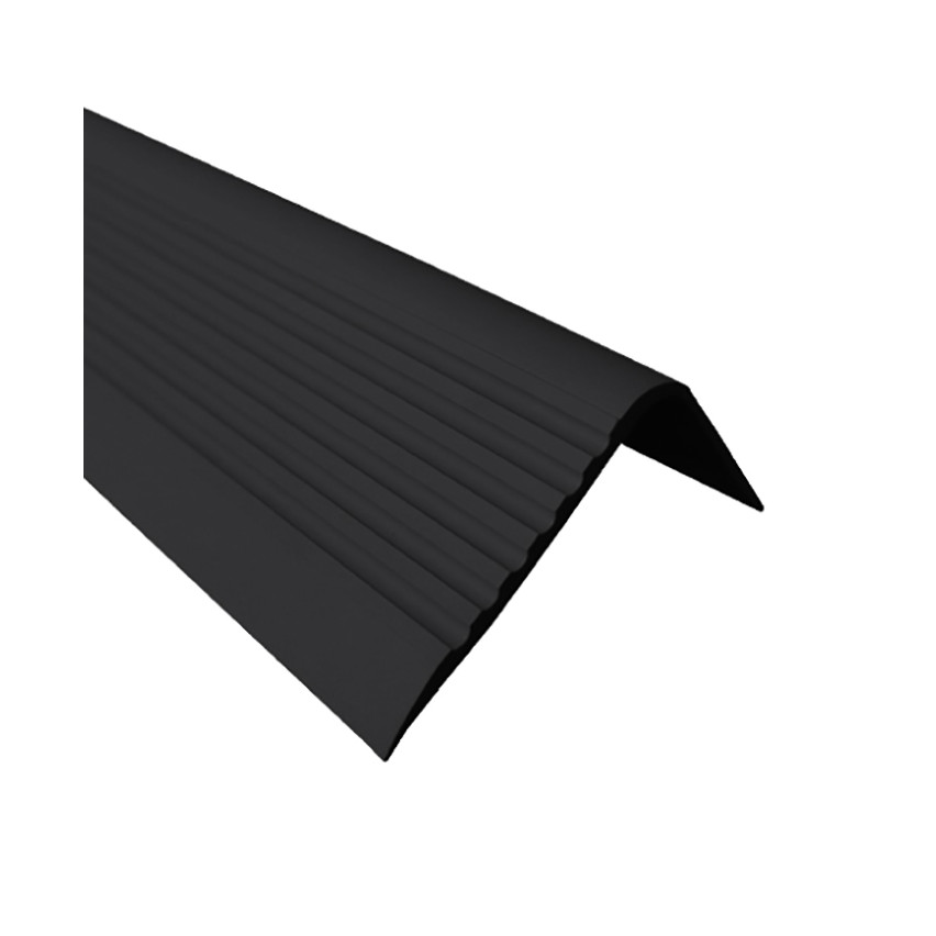 Non-slip stair nosing 70x40mm, 150cm, black