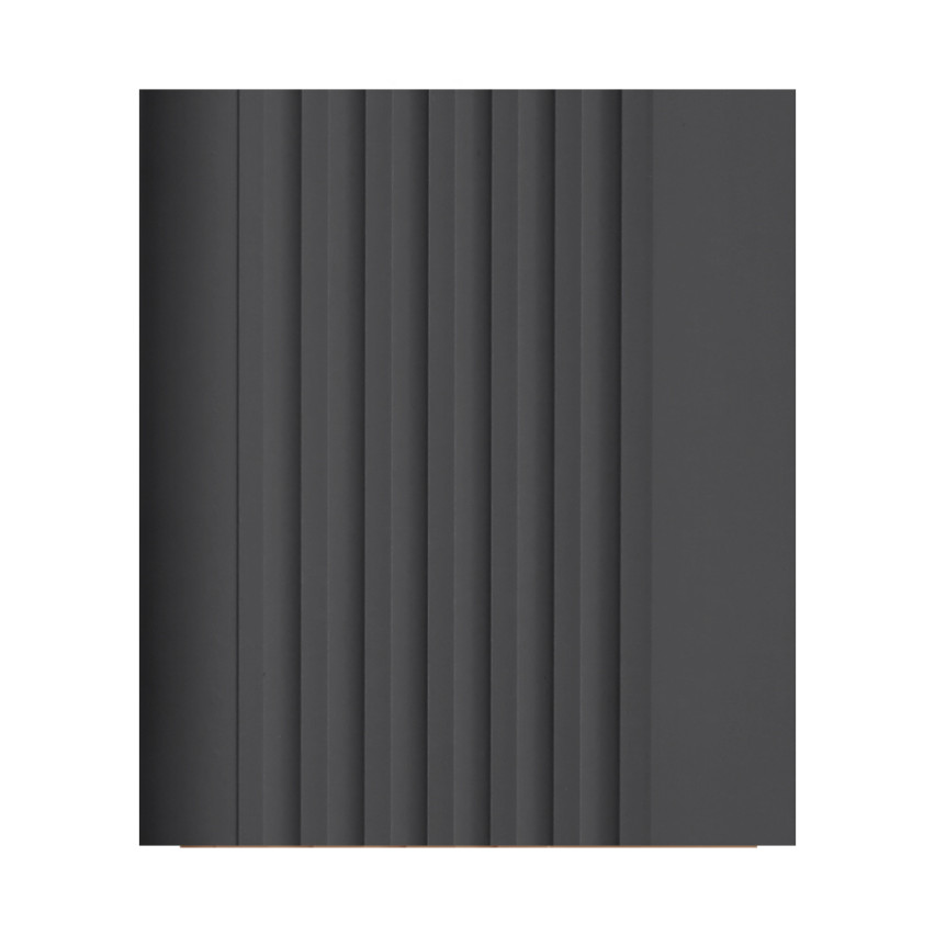 Non-slip stair nosing 52x40mm 150cm, black