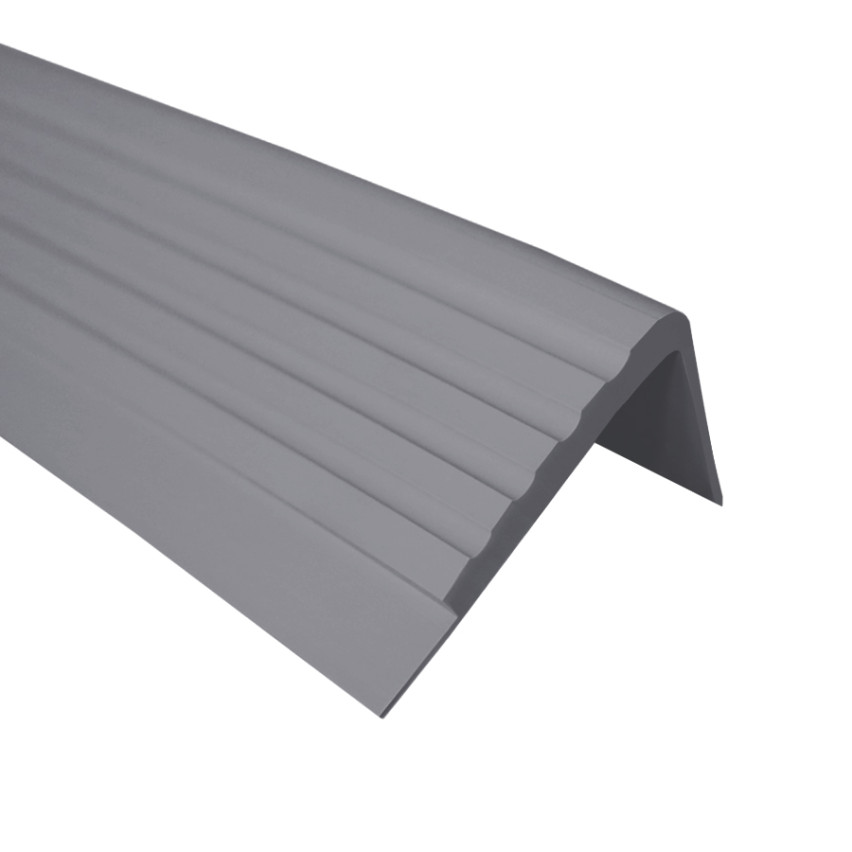 Non-slip stair nosing 50x45mm, 150cm, dark grey