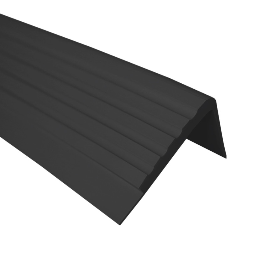 Non-slip stair nosing 50x45mm, 150cm, black