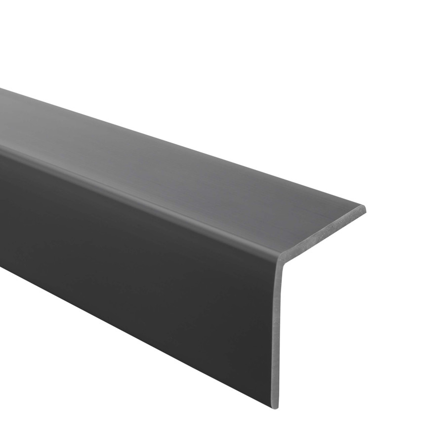 PVC Corner trim, dark grey