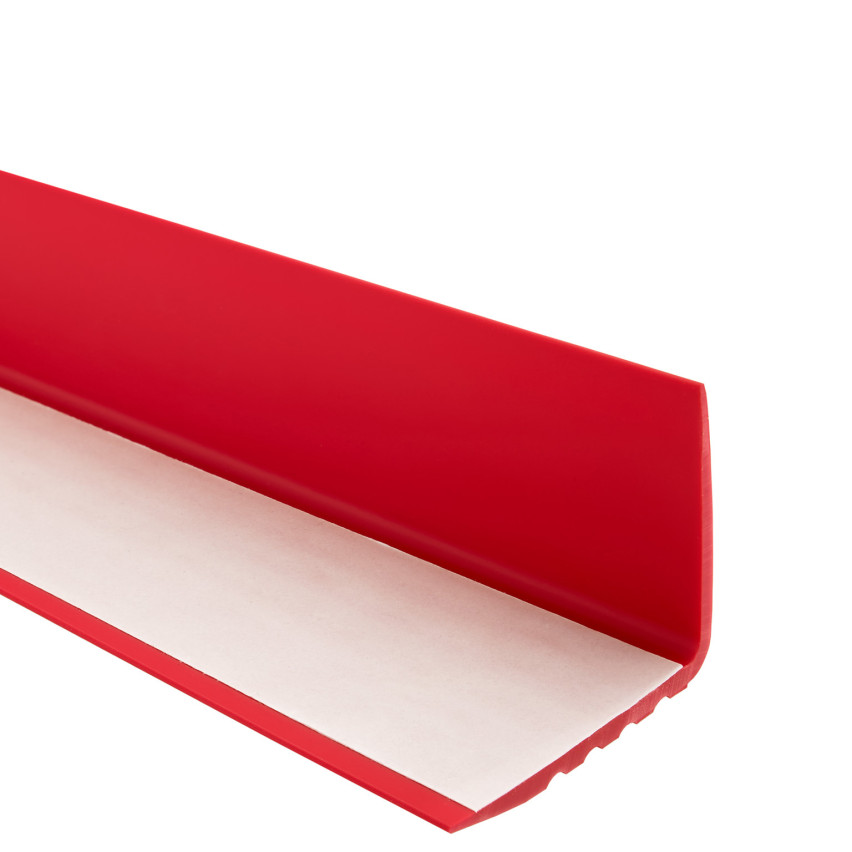 Non-slip stair nosing, self-adhesive, 50x42mm, red 