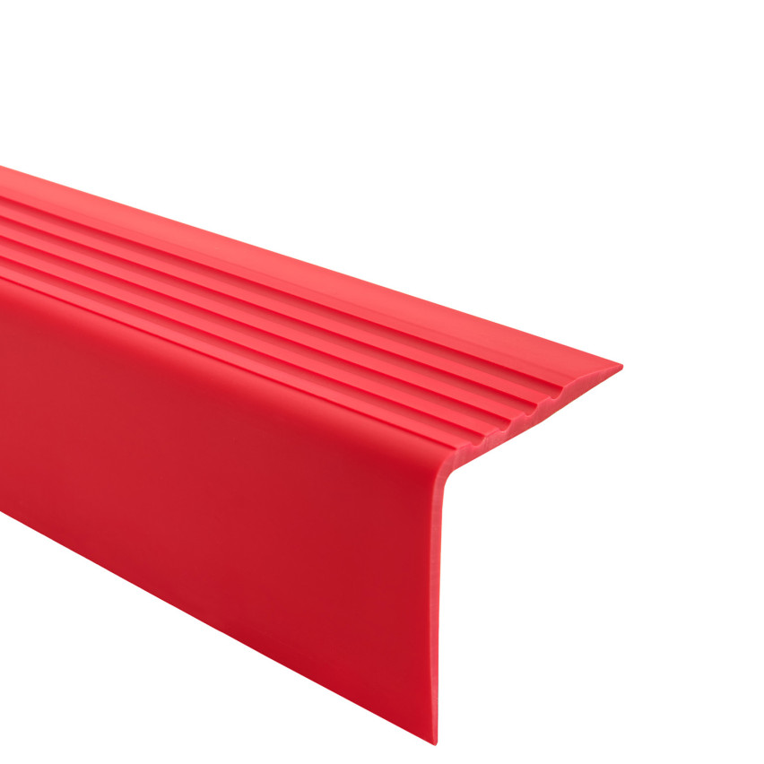 Protiskluzový schodišťový profil s lepidlem, 50x42mm, Červené