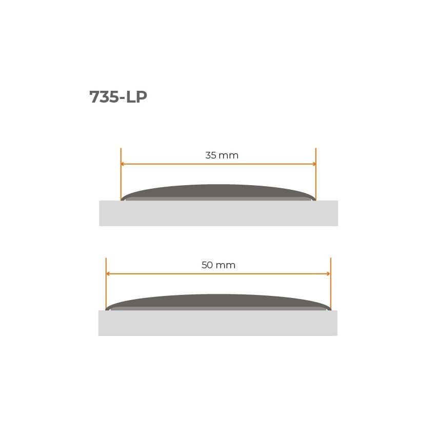 Threshold-dilatation strip, self-adhesive, beige