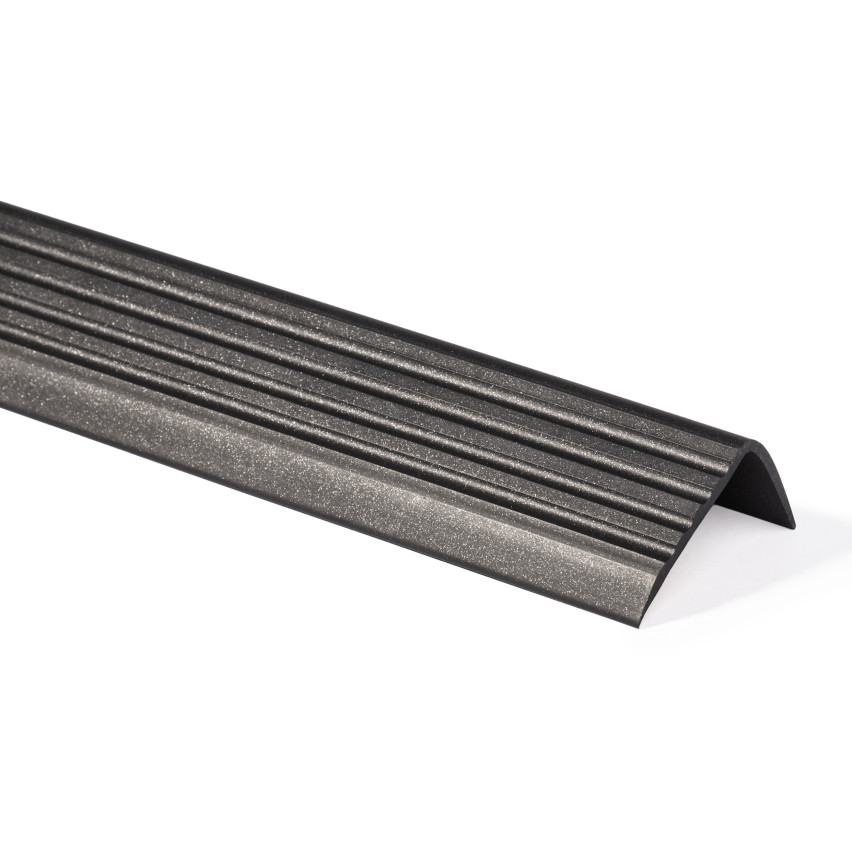 RGP anti-slip stair profile 1.5m black/silver