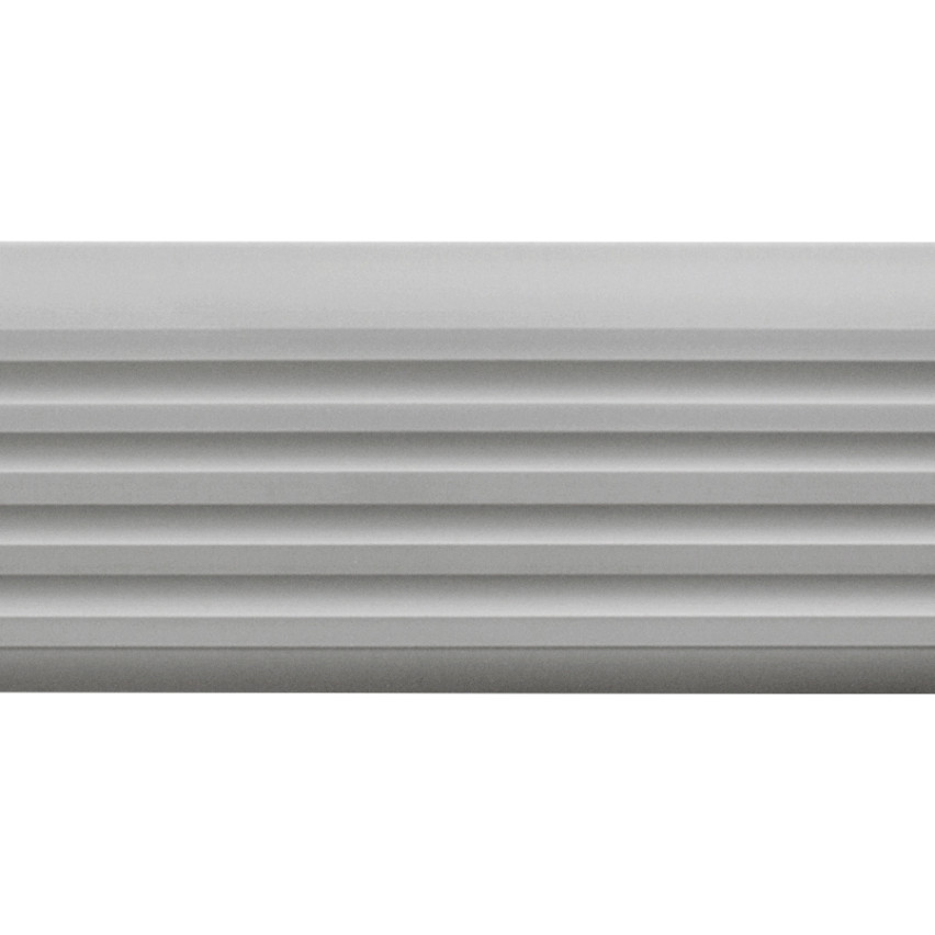 Plastová schodová hrana s lepidlem, neklouzavý 40x25mm stříbrný 