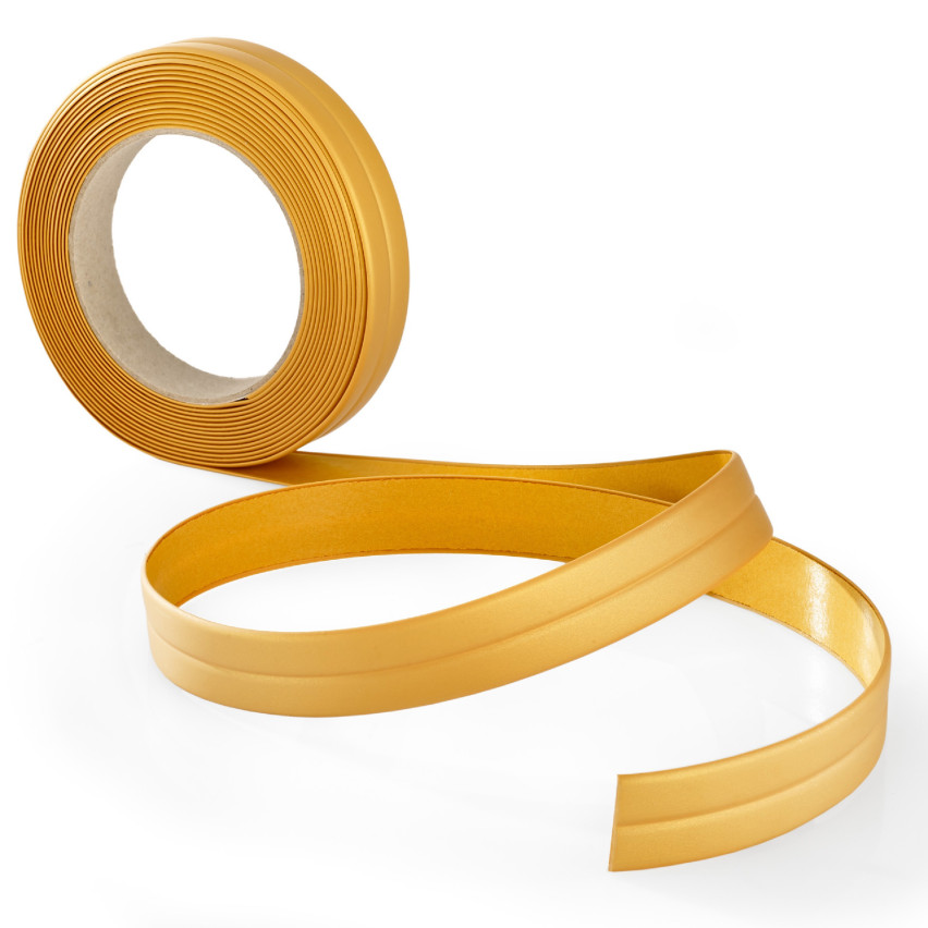  Self-adhesive PVC mounting and finishing strip 10/10 5m - golden