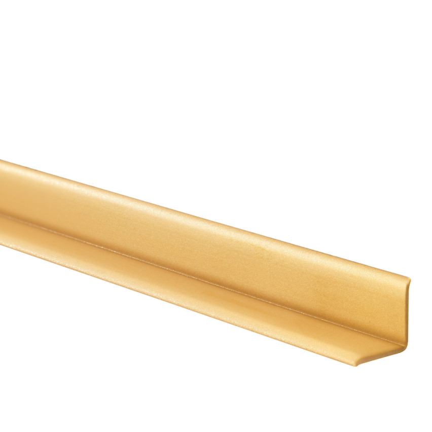 Rodapié Suave Autoadhesivo 10x10mm para Cocina y Baño Cinta de Sellado de PVC Doblado Cinta de Sellado de Juntas Gold5m