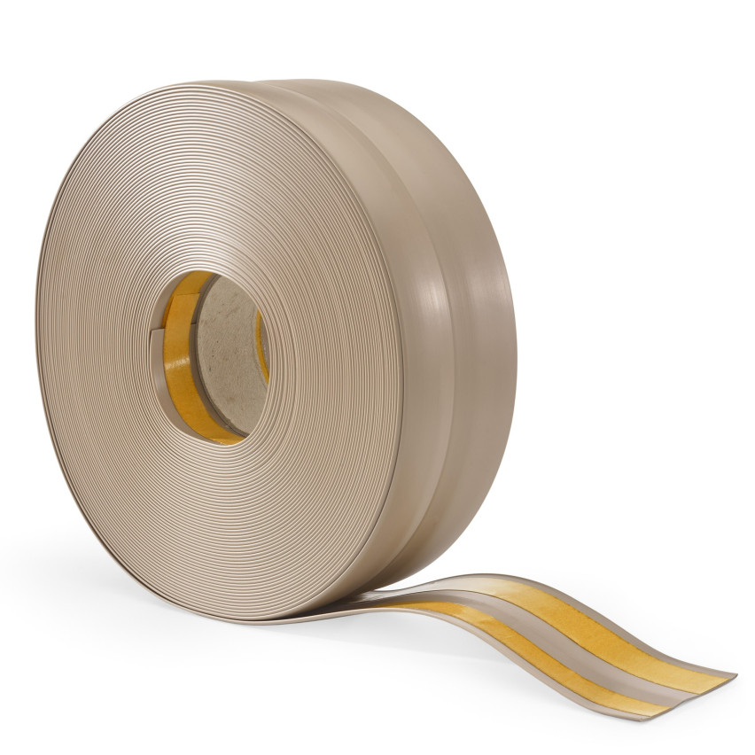 Flexible skirting board, self-adhesive, PVC 32x23mm, beige
