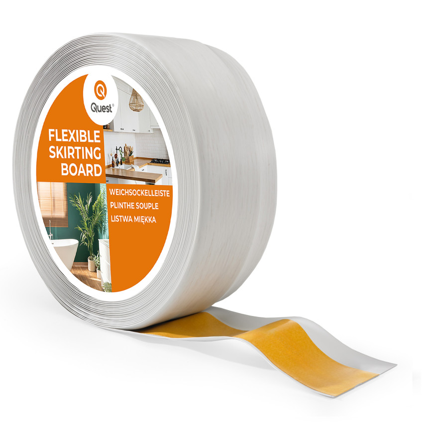 Zelfklevende plint van PVC berk, zachte, flexibele plint