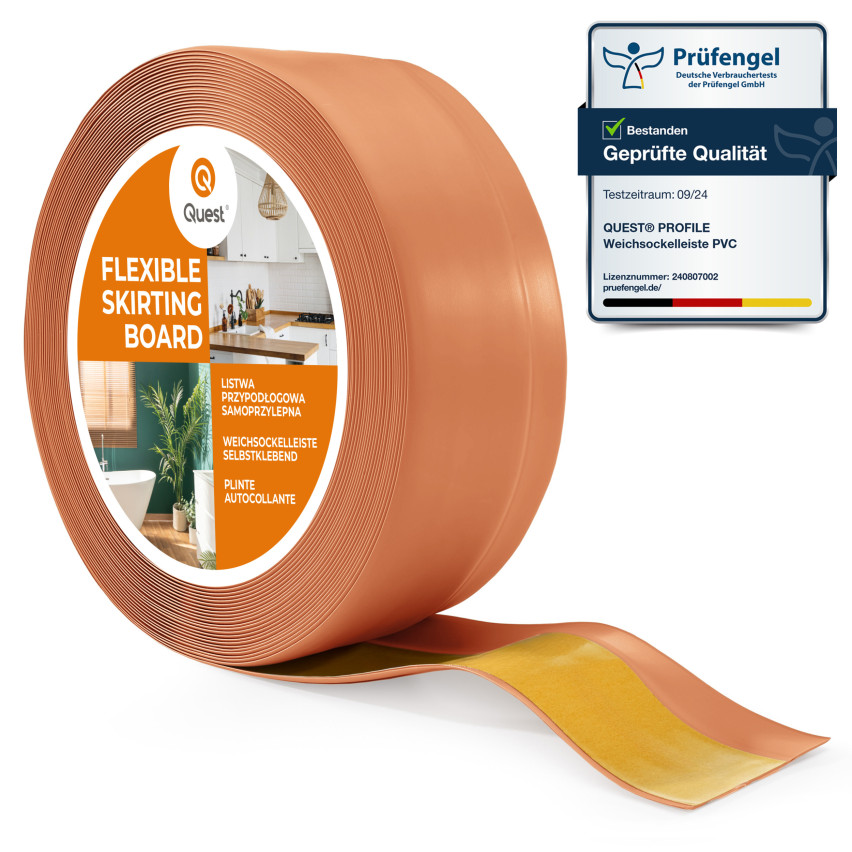 Pašlīmējoša PVC grīdlīste 50x20mm ķieģeļu sarkana