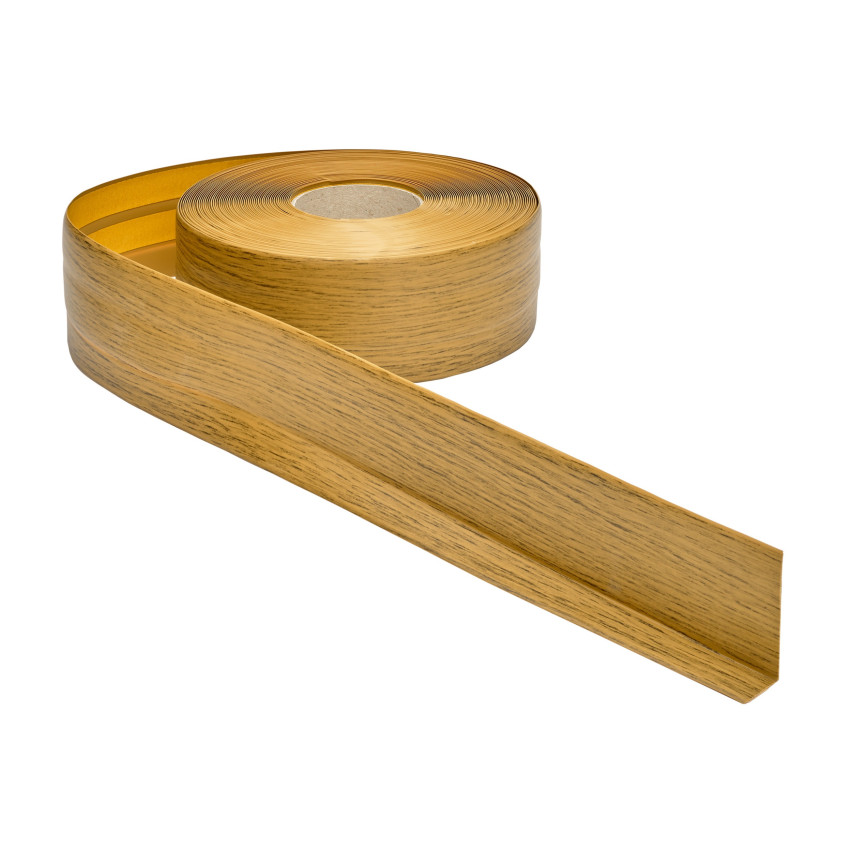 Flexible skirting board, self-adhesive, PVC 50x20mm, oak