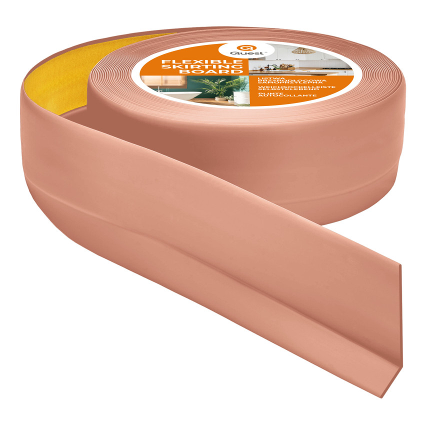 Samolepicí PVC soklová lišta 50x20mm světle hnědá