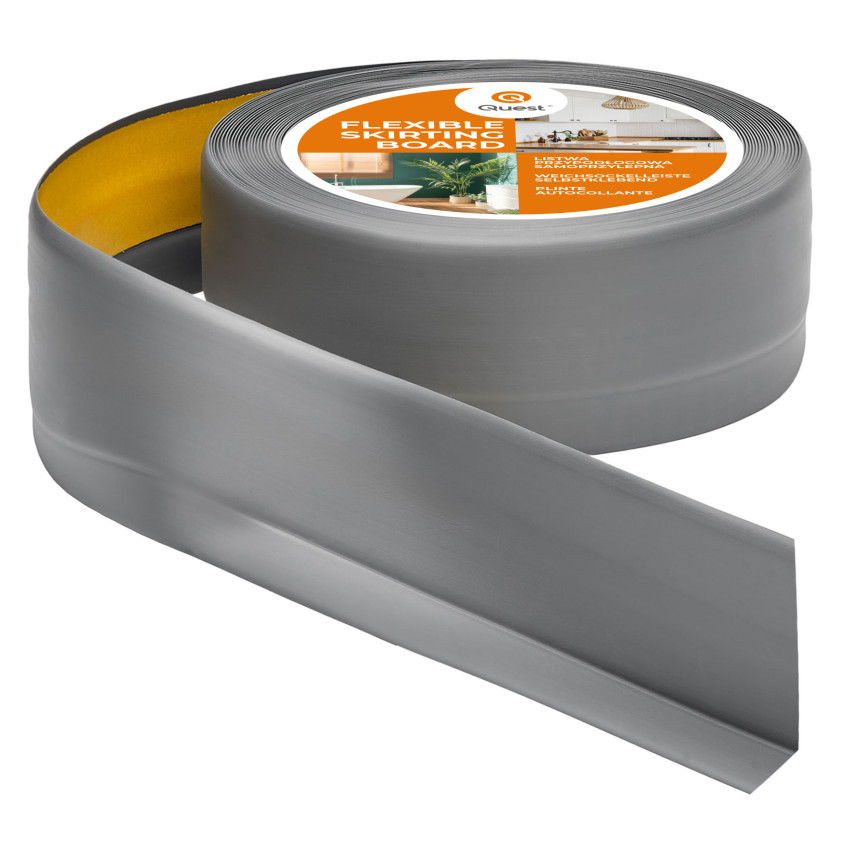 PVC lipnios grindjuostės 50x20 mm pilkos spalvos