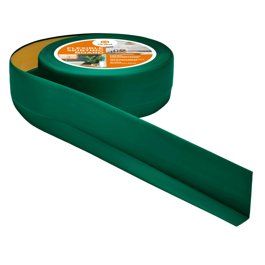 Battiscopa adesivo in PVC 50x20mm verde