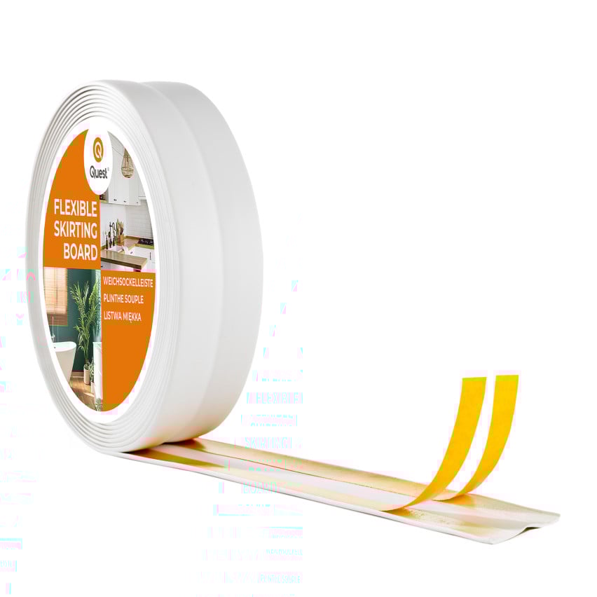 Samolepicí dokončovací lišta, Bílý, PVC