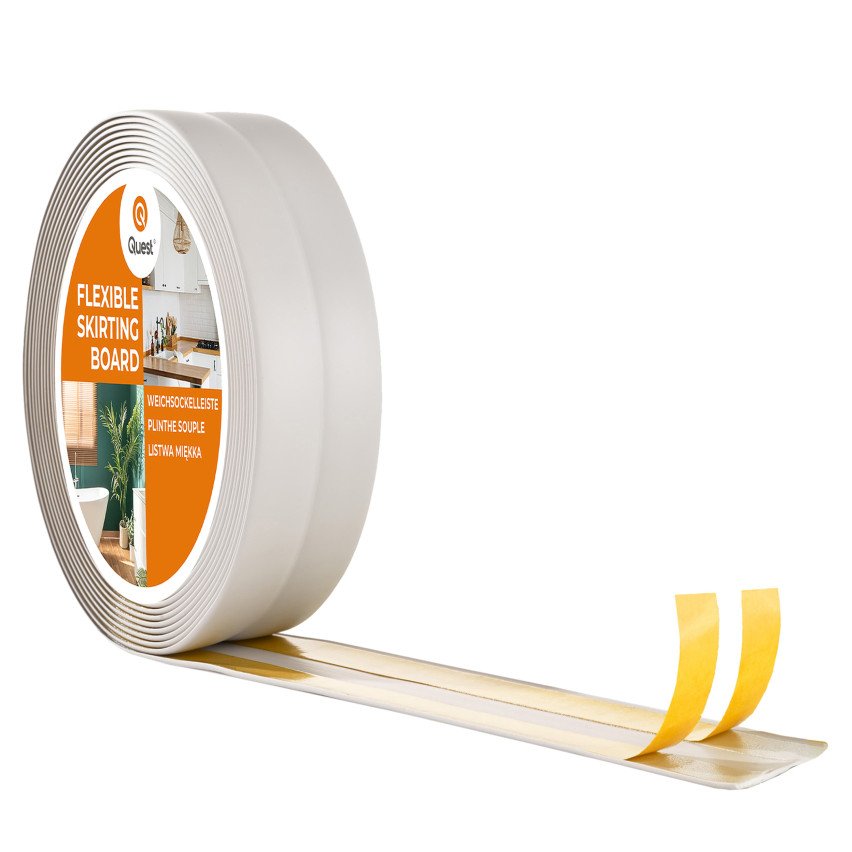 Isekleepuv PVC viimistlusliist, heledhall