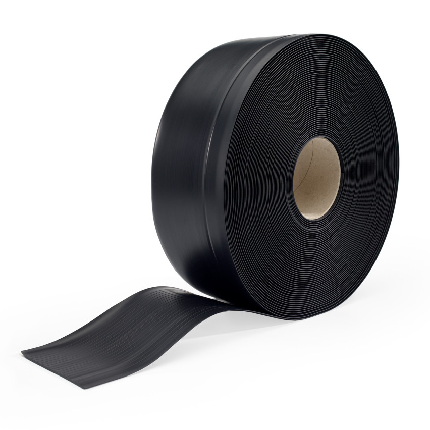 PVC 70x20mm skirting board black
