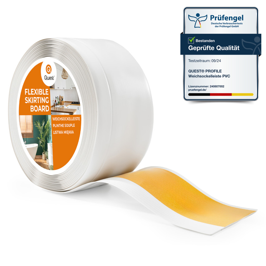 Skirting Board Self-Adhesive PVC 100x25mm White