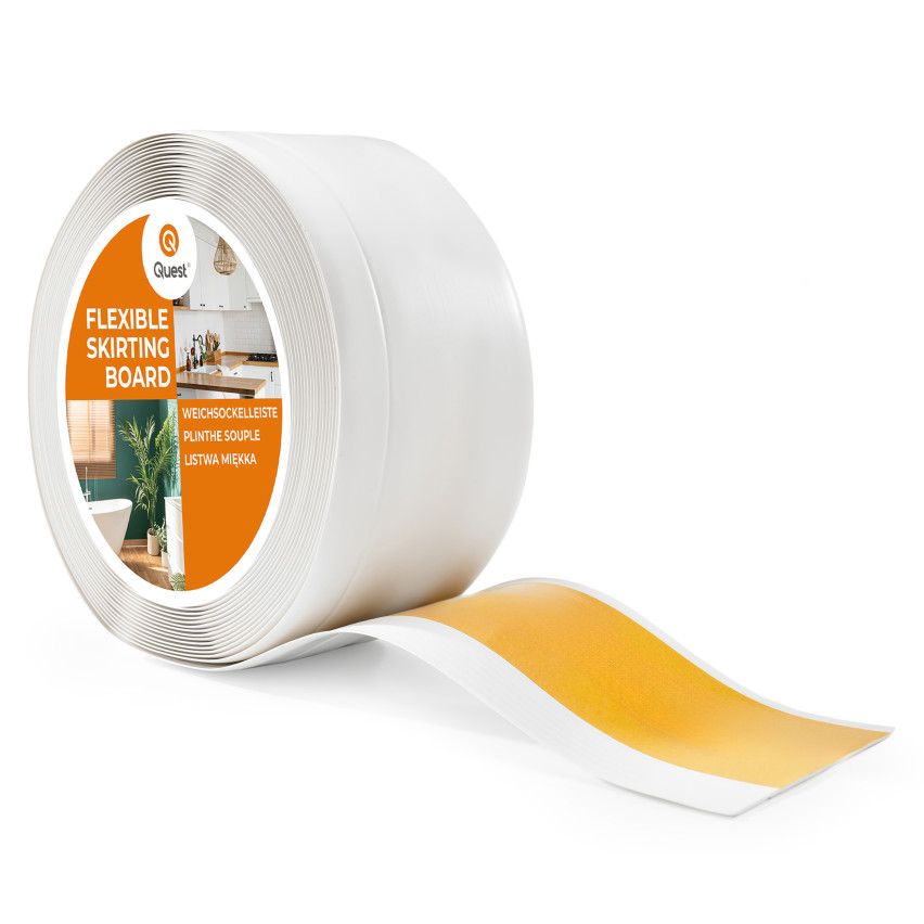 Skirting Board Self-Adhesive PVC 100x25mm White