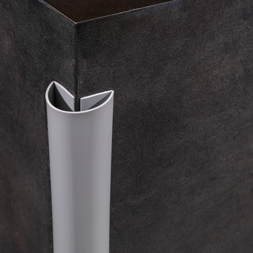 PVC multifunctional strip 6in1 - self-adhesive trim panel, black