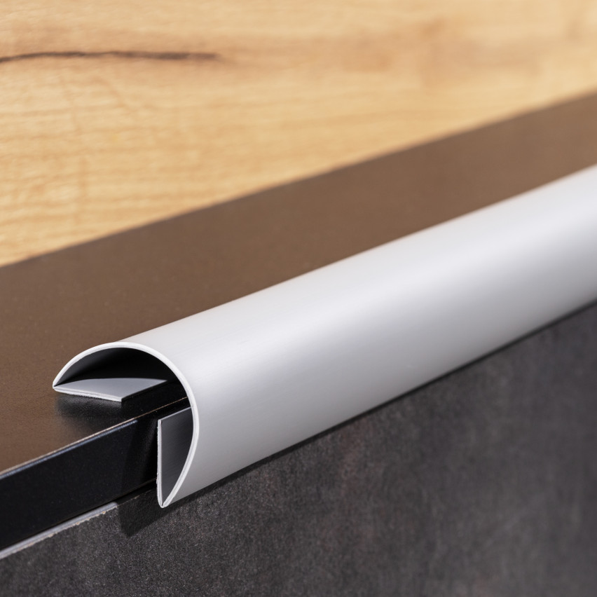 PVC multifunctional strip 6in1 - self-adhesive trim panel, black