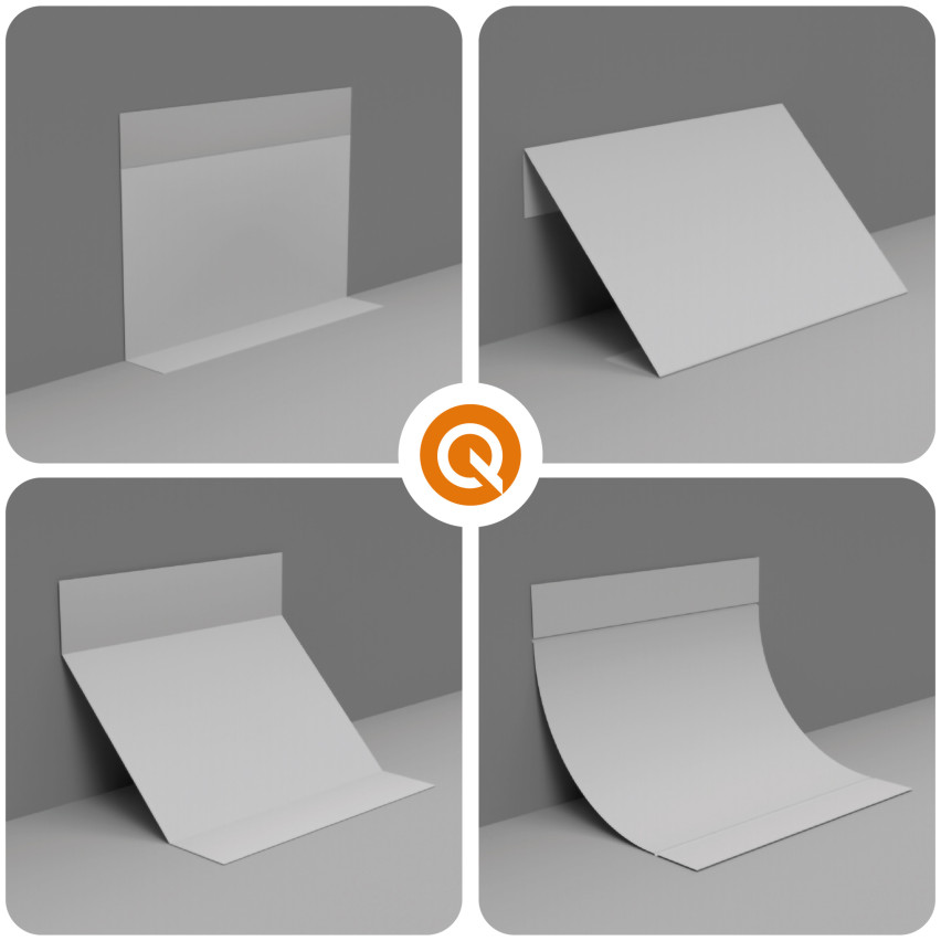 PVC multifunctional strip 6in1 - self-adhesive trim panel, black