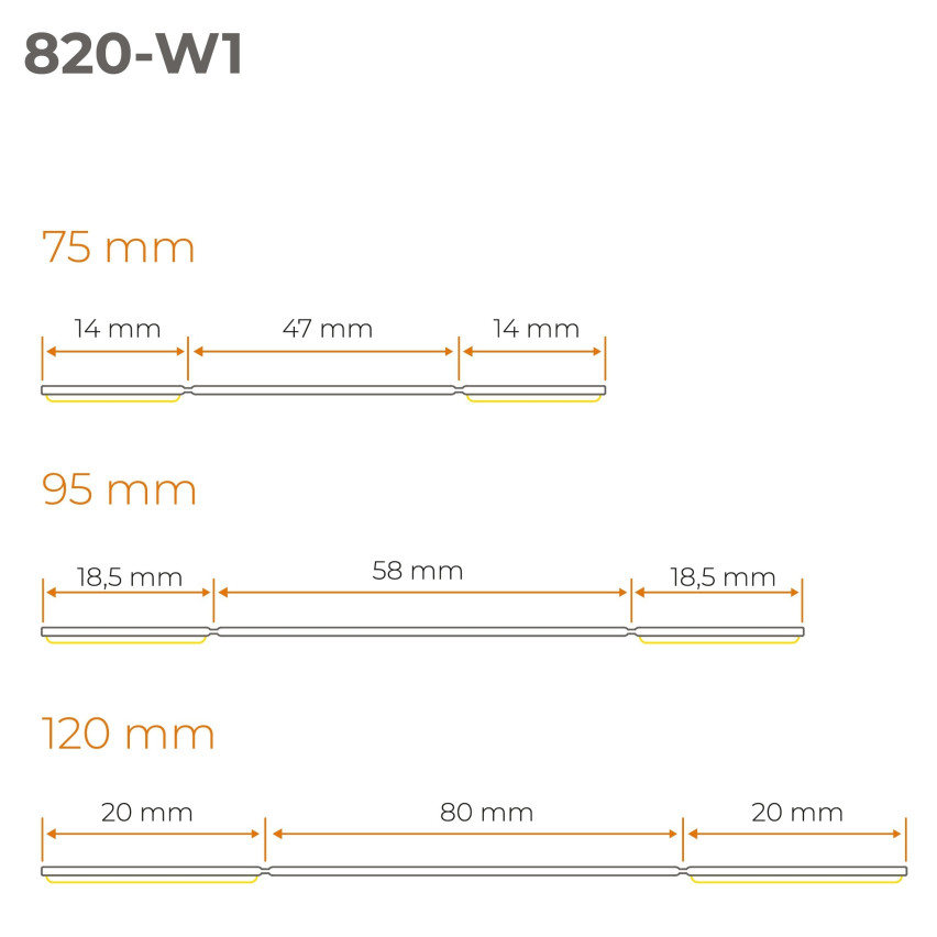 PVC multifunctional strip 6in1 - self-adhesive trim panel, sand-colored