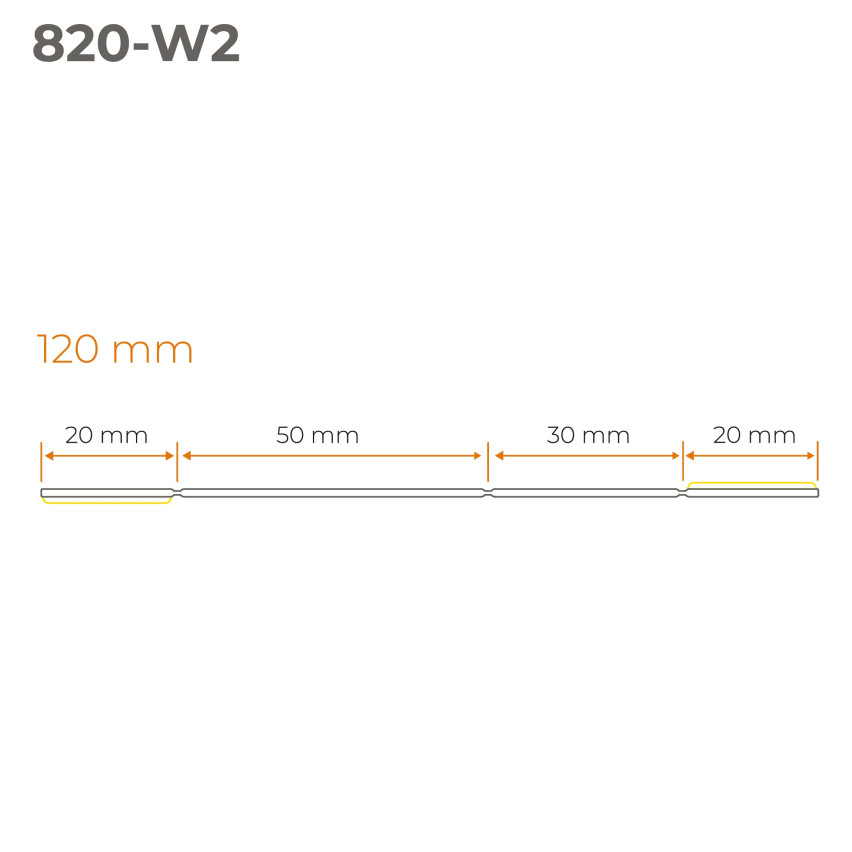 Profilo Multifunzionale in PVC 4in1 – Pannello di Finitura Autoadesivo, 120 mm, Bianco
