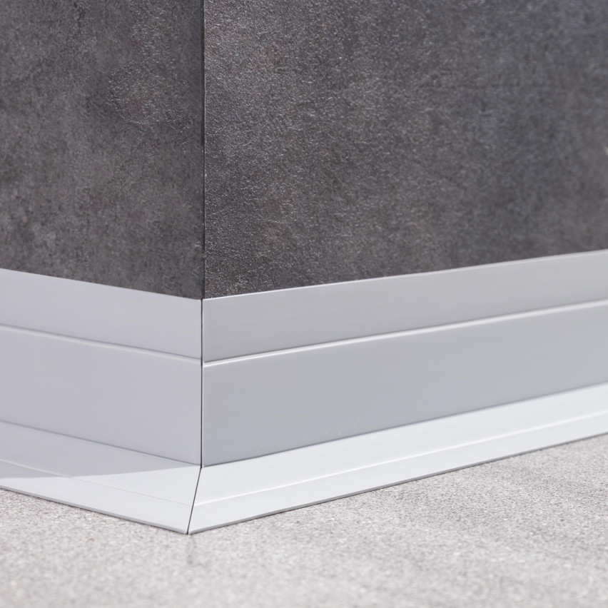 Profilo Multifunzionale in PVC 4in1 – Pannello di Finitura Autoadesivo, Grigio