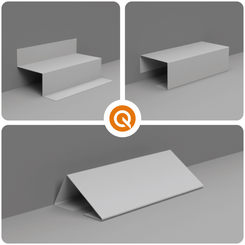 Multifunctional PVC Trim 4in1 – Self-Adhesive Finishing Panel, Brick
