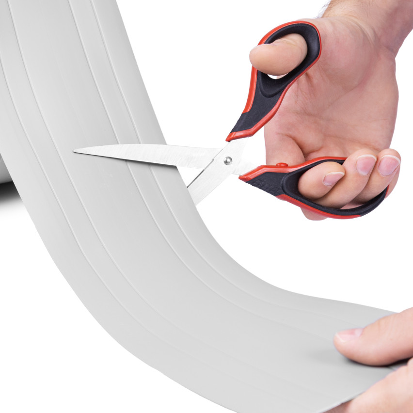 Listello Multifunzionale in PVC 2in1 – Pannello di Finitura Autoadesivo, 110Mm, Rosso Mattone